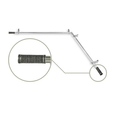 Contemporary Home Living 177.5" Silver Solid Contemporary Corner Window Curtain Rod