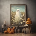 thumbnail image 5 of Ghost In The White Chrysanthemum Field Poster, Ghosts Art Print, Halloween Art Print, Halloween Decor, Spooky Vintage Halloween, Halloween Gift, 5 of 7