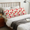 thumbnail image 4 of Zufioo Fresh Red Tomato Print 20x54 Inch Long Body Pillowcase, without Pillow Core, Pillow Case with Hidden Zipper, Ideal Gift for Home Furnishings, 4 of 7