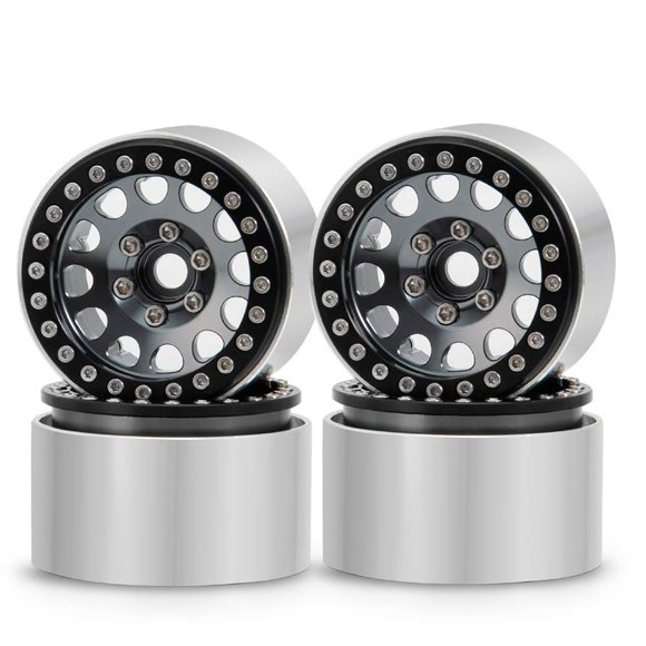 Rclions Jantes en Alliage d'Aluminium 1.9 pour Trx4 Scx10 D90 1/10 Crawler Lot de 4 Pcs