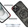 thumbnail image 2 of Funda de teléfono AIGOMARA para iPhone 15 con MagSafe Black Flower, 2 of 7