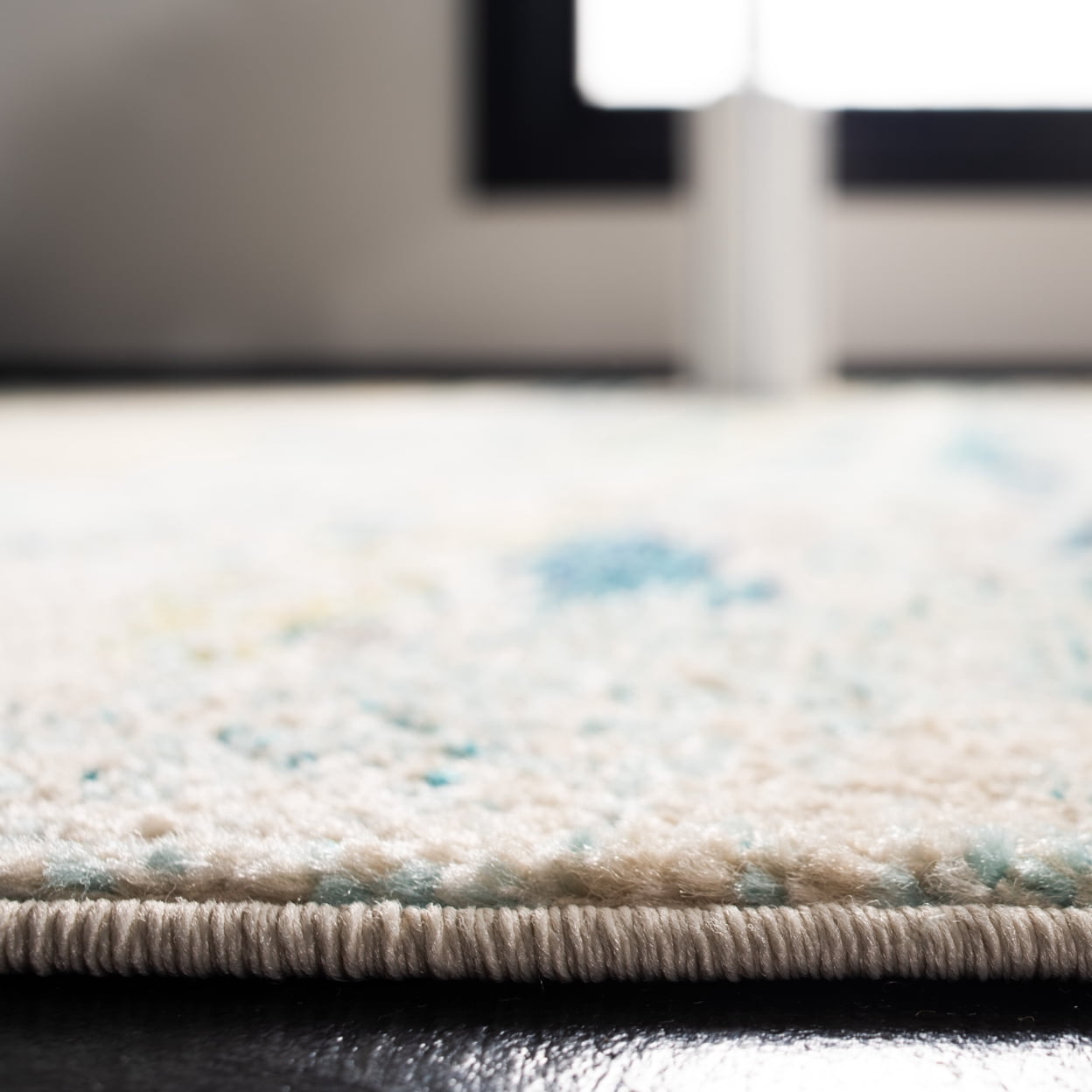 SAFAVIEH Madison Marais Distressed Abstract Runner Rug, Beige/Olive, 2'3" x 8'