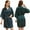 Dark Green, variant on FJUCHAI Women Bride Bridesmaids Satin Bridal Party Night-Robe 3/4 Sleeve for Womens Wedding Sleepwear Loungewear Women's Silk Robes Satin Kimono Bathrobe S-XXL