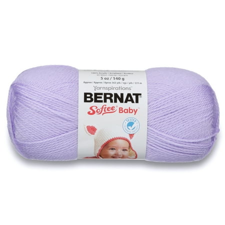 UPC: 0057355246119 | Bernat® Softee® Baby™ #3 Light Acrylic Yarn Soft Lilac 5oz/140g 362 Yards