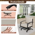 thumbnail image 4 of Gotland Metal Patio Furniture Set 5-Seat Modern Metal Bistro Set Outdoor Conversation Sets, 2 Piece Patio Rocker Chairs with Thick Cushion and Coffee Table for Garden Backyard Deck Lawn, Sand, 4 of 9