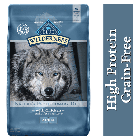 Blue Buffalo Wilderness High Protein Grain Free, Natural Adult Dry Dog Food, Chicken