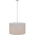 thumbnail image 6 of Meyda 145853 36 in. Cilindro White Textrene Pendant, White 62 Hardbacked Nickel, 6 of 7