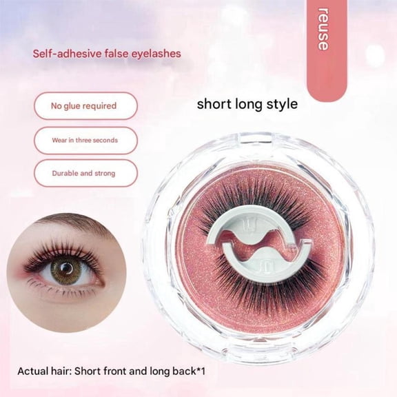 Reusable Easy Apply False Eyelashes No Glue Required Subtle Lift Undetectable