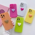 thumbnail image 5 of Compatible with iPhone 13 Pro Max Cute 3D Love Heart Case Camera Protection Shockproof Soft Bumper Phone Case for Women Girls Yellow, 5 of 10