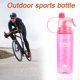 thumbnail image 3 of Botella de agua deportiva de verano fresca con pulverizador portátil botella de agua potable con pulverizador frío de plástico teteras hidratantes para exteriores, 3 of 7