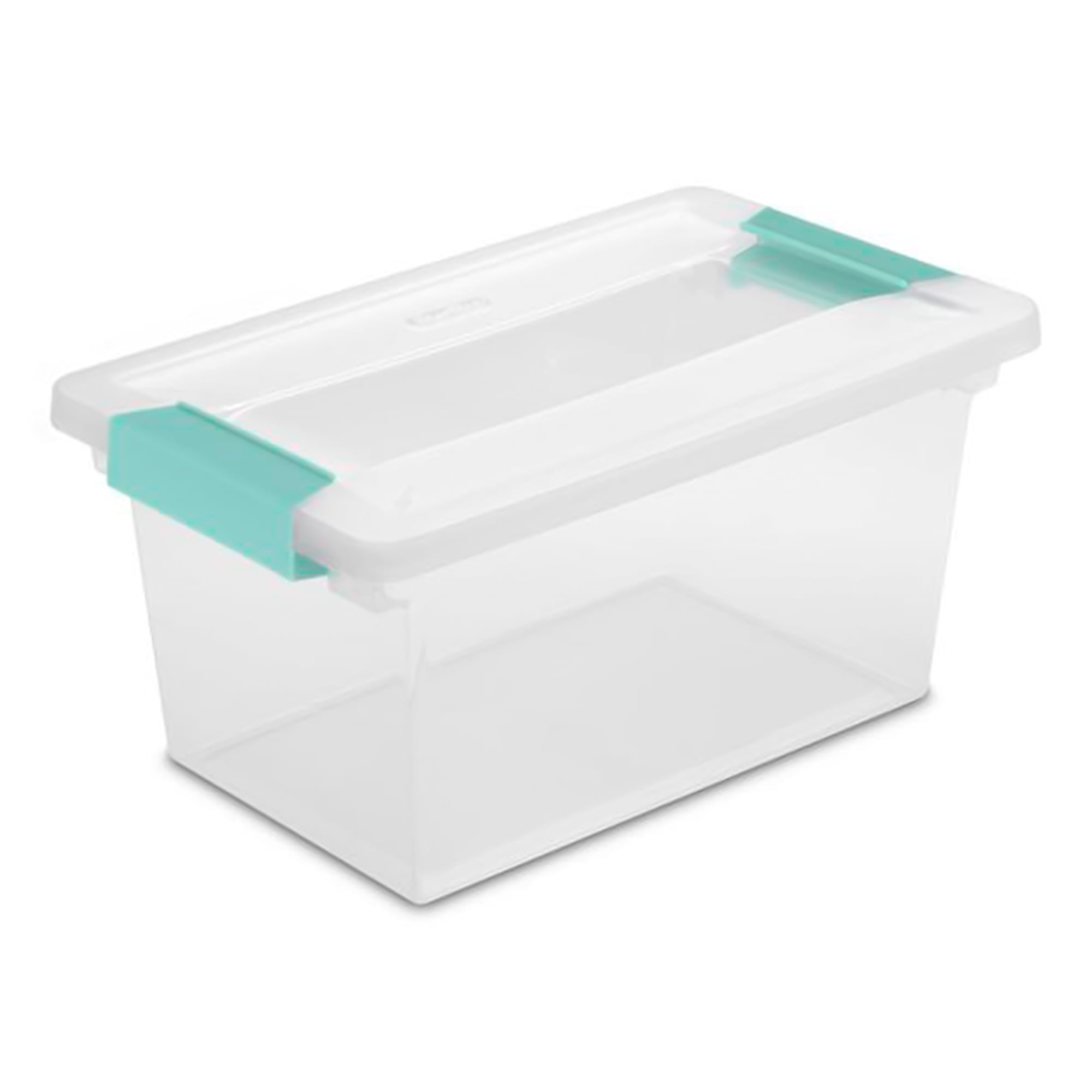 Sterilite 64 Qt Clear Plastic Stackable Storage Bin w/ White Latch Lid, (6  Pack), 6pk - Harris Teeter