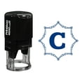 thumbnail image 1 of Printtoo R-40 Alphabet C Monogram Octagon Celtic Swirl Frame Self Inking Rubber Stamp Office Stationary, 1 of 3