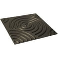 thumbnail image 6 of 19 5/8"W x 19 5/8"H Spiral EnduraWall Decorative 3D Wall Panel, Universal Aged Metallic Weathered Steel (Covers 2.67 Sq. Ft.), 6 of 6