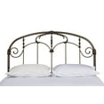thumbnail image 2 of Hillsdale Furniture Jacqueline King Metal Headboard with Frame, Old Brushed Pewter, 2 of 4