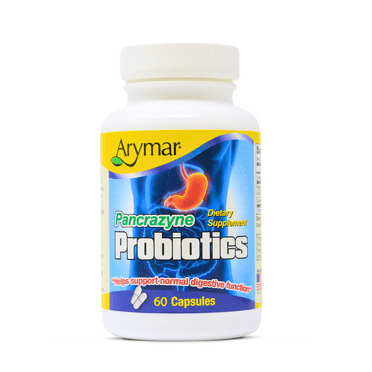 ARYMAR Pancrazyne Probiotics Dietary Supplement - Digestive Support, 60 Capsules
