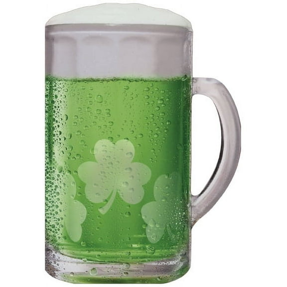 Designer Greetings Green Beer Mug Die Cut St. Patrick's Day Card