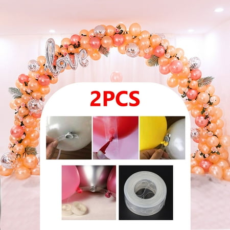 EEEKit Balloon Decoration Strip Kit for Arch Garland, 2Pcs 16.4Ft (for each)Balloon Tape Strip, Suitable for Party Wedding Birthday Baby Shower and Any Special Occasion