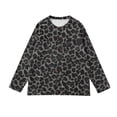 thumbnail image 6 of Cardigans for Women Leopard Print Knit Button Down Long Sleeve Loose Fit Fall Jacket Coat Tops, 6 of 7