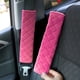 thumbnail image 1 of 2 uds., funda para cinturón de seguridad de coche, almohadilla para cinturón de seguridad de felpa, accesorios interiores (rosa roja), 1 of 7