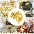 thumbnail image 4 of 100Pcs Gold Metallic Chrome Latex Balloons, 5Inch Round Helium Balloons for Wedding Graduation Anniversary Baby Shower, 4 of 4