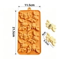 thumbnail image 2 of QISIWOLE Halloween Silicone Cake Mold with Bat Shapes, Non Stick Reusable Baking Pan, 8.5x4.5 in Silicone Baking Mold, for Halloween Party DIY Cake Chocolate and Home Baking, 2 of 7