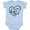 AE-Light Blue, variant on I Love My Aunt and Uncle in Black Chalk Heart Boys or Girls Baby Bodysuit