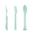 thumbnail image 1 of Cutlery 4 Sets Portable Cutlery Set Spoon Fork Chopsticks Tableware Set For Celebrate Holidays Picnics Daily Use Travel Flatware Set(4 Colors), 1 of 4