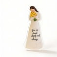 thumbnail image 2 of Figura decorativa de acrílico – Recuerdo inspirador "Eres profundamente amada" para mamá, adorno de escritorio para el hogar y la oficina., 2 of 6