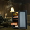 thumbnail image 7 of 18L Electric Cigar Humidor, 116 Counts Cooling and Heating Temperature Control Humidor Cabinet, Large Cigar Humidor With Spanish Cedar Wood Shelves, Drawers, Hygrometer, 7 of 7