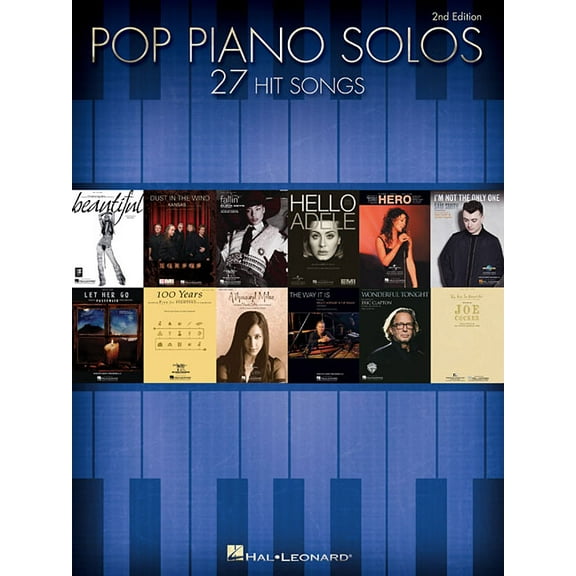 Pop Piano Solos: 27 Hit Songs, (Paperback)