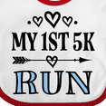 thumbnail image 4 of Inktastic 1st 5K Race Running Fitness Girls Baby Bib, 4 of 4