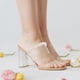 thumbnail image 5 of GOOHOCHY 2 correas para zapatos de tacón, correas para tobillo de mujer, correas para zapatos de perlas, correas para tacones altos, 5 of 8