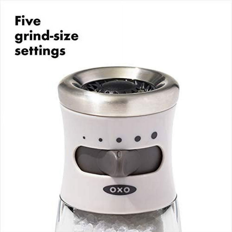 OXO Good Grips Salt and Pepper Grinder Set - Silver/Black, 2 pk