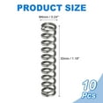 thumbnail image 2 of Uxcell 10 Pack Compression Spring, 6mm OD, 1mm Wire Size, 30mm Free Length, Spring Steel Construction Extended Mechanical Compression Springs for Shop and Home Repairs, Silver Tone, 2 of 6