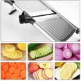 thumbnail image 5 of Cortador de alimentos para cocina, cortador de verduras de acero inoxidable ajustable, cortador de frutas, patatas, cebolla, tomate, juliana, 5 of 5