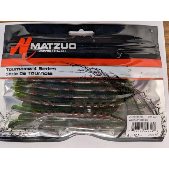 Matzuo MTZ-SSTIX6-WRF Simcoe Stix Watermelon Red Flake 6" (10 Pack)