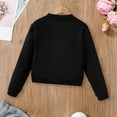 thumbnail image 6 of Wuxian Toddler Boys Coat Crewneck Cardigan Sweaters Long Sleeve Kids Button Kids Cotton School Uniform Knit Tops Outwear Outerwear,Black,9-10 Years, 6 of 7
