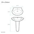 thumbnail image 6 of Plaisir Rounded Basin Pedestal Sink, 6 of 8