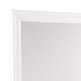 thumbnail image 2 of Transitional Square Mirror with Wooden Encasing and Convex Edges, White- Saltoro Sherpi, 2 of 4