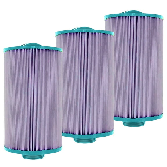Hurricane Filters HF4H21-01P Platinum Purple Spa Filter Cartridge Replacement, 3 Pack