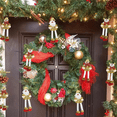 thumbnail image 5 of Colgantes Navideños Adorno Oro Patas Largas Árbol Navidad 9 pzs, MARRON BLANCO, 5 of 5