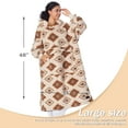 thumbnail image 5 of Catalonia Southwestern Aztec Oversized Hoodie for Women Men, Big Hoodie Blanket, Ultra Long Wearable Blanket, Full Body Giant Hooded Blanket, Gift for Women Girlfriend, 5 of 8