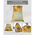 thumbnail image 7 of Sunflower Pillow Covers King Size 2 Pack, Yellow Spring Floral Botanical Soft Bed Throw Pillowcases Breathable Cooling Long Lumbar Body Pillow Sham Cover for Bed Sofa 20''x36'', 7 of 7