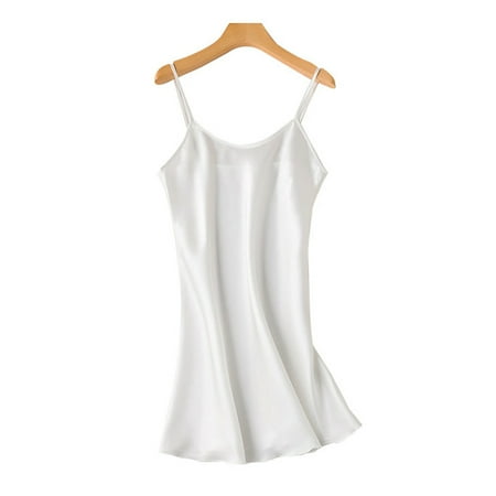 Zoeecloth Women s Satin Sleepwear for Silk Slip Dress Sleepwear Nightdress Summer Lingerie Nightwear Adjustable Strap Silk Pajamas S-XXL
