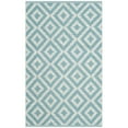 thumbnail image 5 of SAFAVIEH Montauk Tryik Geometric Diamonds Cotton Area Rug, Light Blue/Ivory, 5' x 8', 5 of 7