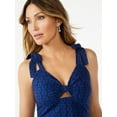 thumbnail image 2 of Sofia Jeans by Sofia Vergara Women's Eyelet Peplum Tank, 2 of 6
