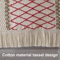 thumbnail image 3 of 1pcs Chemin de Table, Chemin de Roulement BohoTable Vintage Coton Tissé Décorations de Table en Lin avec Pompon pour les Vacances de Fête à Manger (30x180cm), 3 of 5