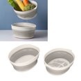 thumbnail image 4 of Double Layer Colander, Easy  Double Layer Drain Basket Foldable Design  For Outdoor Gray White Small, 4 of 8