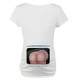 thumbnail image 1 of Fridja Haut de Maternité Décontracté à Manches Courtes pour Femmes, Imprimé Numérique Mignon pour Bébé, 1 of 5