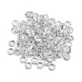 thumbnail image 1 of EASTIN 100pcs Rhinestone Rondelle Spacer Bead Plated 8mm Beads Findings for Jewelery Making DIY Art Craft (Silver), 1 of 6